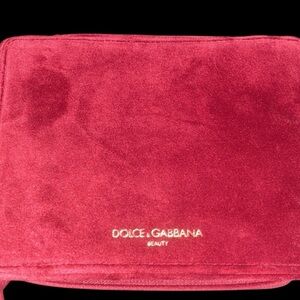 Dolce & Gabbana Scarlet Velvet Clutch